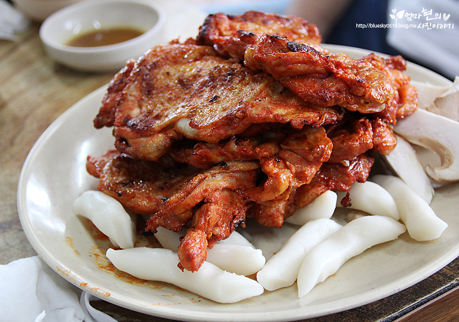 [남이섬맛집] 산촌식당 - 참나무 숯불 닭갈비 & 막국수