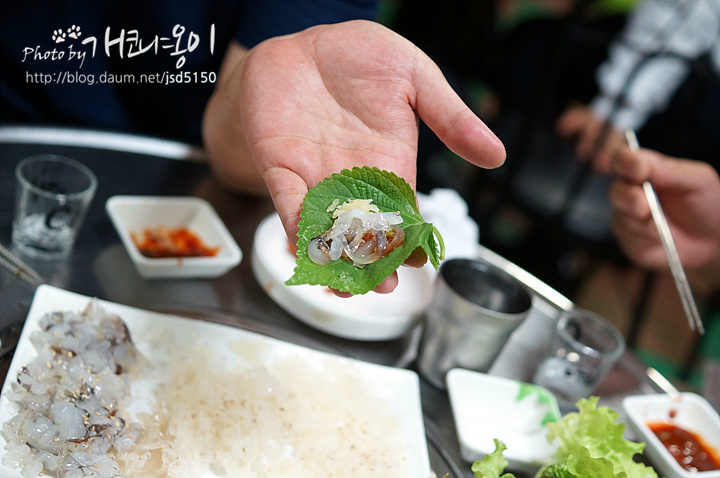 [부산온천동맛집] 착한 가격대에 먹는 오징어회 ~ 동해제일산오징어