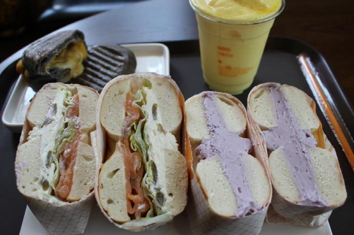이대역 맛집 베이글 단체주문 모노치즈