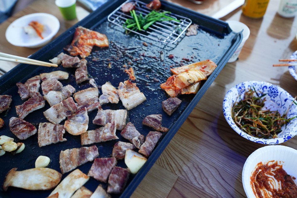삼겹살 맛있게 굽는법 그리고 먹는법, 육즙이 뽀인트