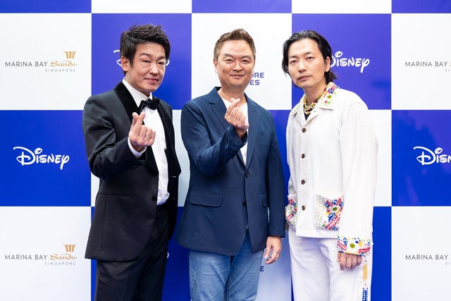 배우 허성태, 강윤성 감독, 이동휘(왼쪽부터 차례대로)가 싱가포르에서 열린 '카지노' 기자간담회에 참석했다. /디즈니+ 제공